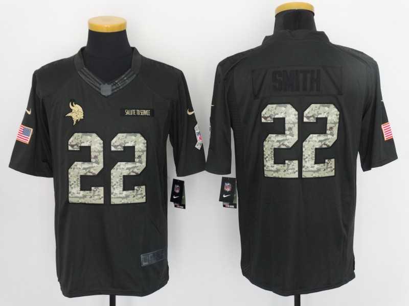 Nike Vikings 22 Smith Black Camo Salute To Service Limited Jersey,We sell and wholesale Nike Vikings 22 Smith Black Camo Salute To Service Limited Jersey on line form chian!